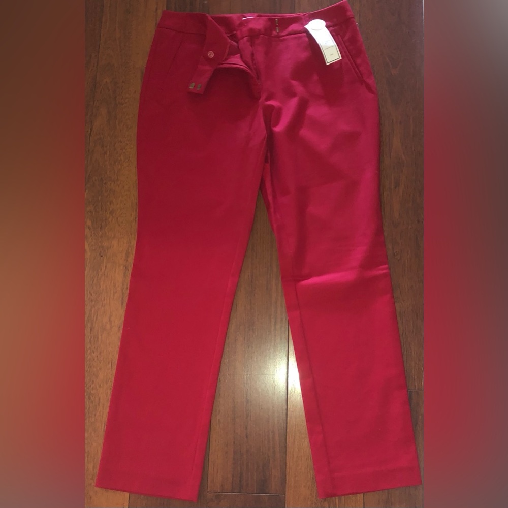 NWT Charter Club Pant shop classic fit Red business casual dress pants size 16